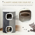 Load image into Gallery viewer, Cat Barrel Scratching Post Cat Tree for Indoor Cats Kitten Climbing Frame Pet Play Tower Soft Plush & Lamb Fleece Grey