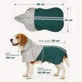 Load image into Gallery viewer, Dog Raincoat with Hood, Waterproof & Breathable Rain Jacket with Reflective Strips and Leash Hole, Adjustable Poncho for Medium Dogs, 15-20 KG Available, Green, M