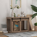 Load image into Gallery viewer, PawHut Dog Crate Furniture, End Table Dog Cage for Large Sized Dog, Dog Kennel Furniture for Indoor Use, 39" x 23" x 24", Walnut Brown