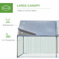 Load image into Gallery viewer, PawHut Large Chicken Coop Metal Chicken Run with Waterproof and Anti-UV Cover, Spire Shaped Walk-in Fence Cage Hen House for Outdoor and Yard Farm Use, 1.3" Tube Diameter, 9.8' x 19.7' x 6.4'