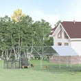 Load image into Gallery viewer, PawHut Large Chicken Coop Metal Chicken Run with Waterproof and Anti-UV Cover, Spire Shaped Walk-in Fence Cage Hen House for Outdoor and Yard Farm Use, 1.3" Tube Diameter, 9.8' x 19.7' x 6.4'