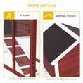 Load image into Gallery viewer, 48" Weatherproof Wooden Rabbit Hutch With Slant Roof And Screened Outdoor Run, Brown