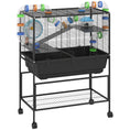 Load image into Gallery viewer, Large Hamster Cage with 7" Deep Tray, 3 Tier Rolling Gerbil Cage with Storage Shelf, Big Exercise Wheel, Tube System, Hut, Platforms, Ramps, for Syrian, Gerbil, Rat
