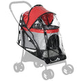 Load image into Gallery viewer, Dog Pram Rain Cover, Cover for Dog Stroller Buggy, with Front, Rear Entry