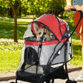 Load image into Gallery viewer, Dog Pram Rain Cover, Cover for Dog Stroller Buggy, with Front, Rear Entry