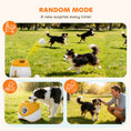 Load image into Gallery viewer, Automatic Dog Ball Launcher with 5 2.3" ETPU Balls, Dog Ball Thrower with 3 Distance Settings (20/33/46 ft), Indoor Outdoor Interactive Toy for Small Medium Breeds, Orange