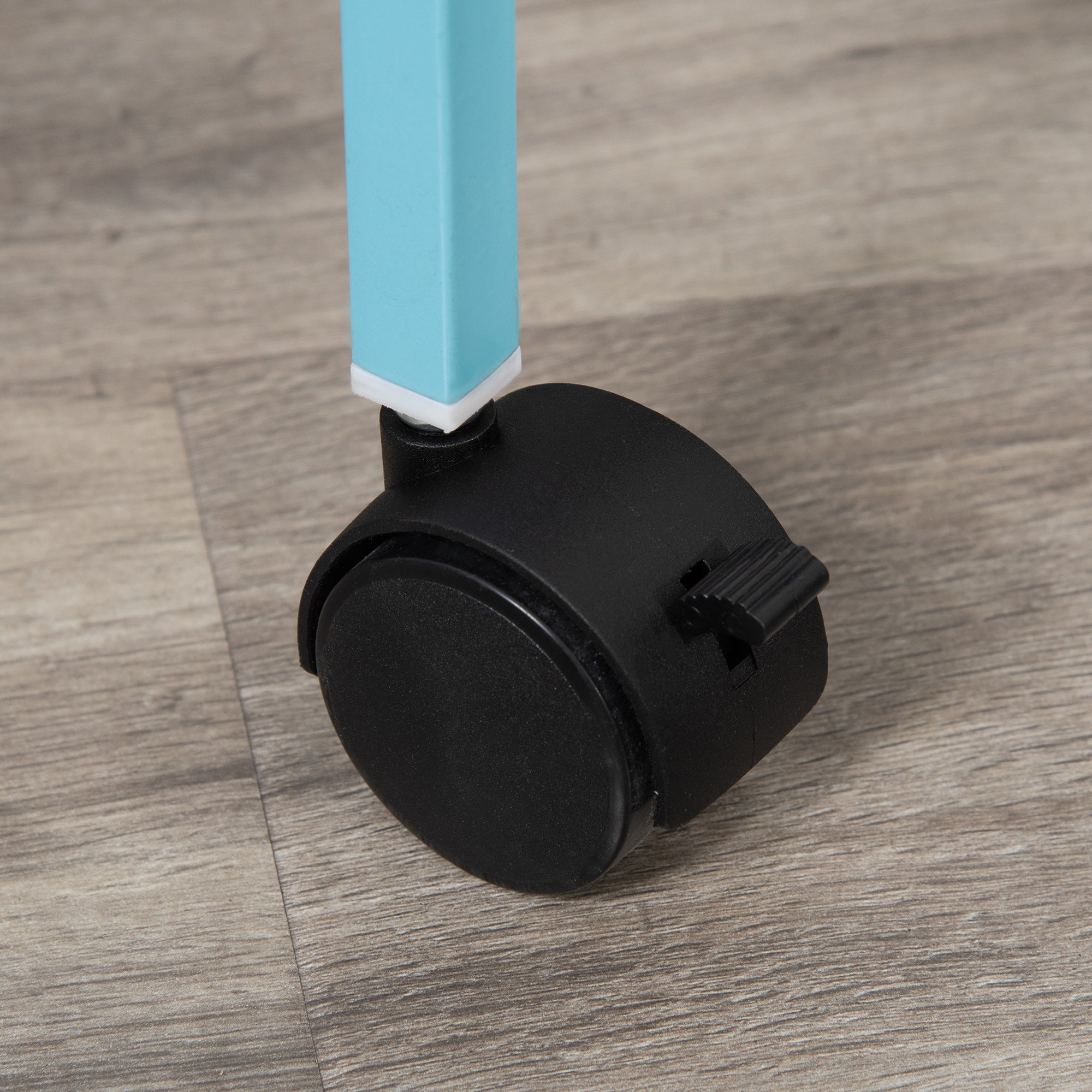 55.1" 2 In 1 Bird Cage Aviary Parakeet House for finches, budgies with Wheels, Slide-out Trays, Wood Perch, Food Containers, Light Blue