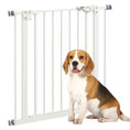 Load image into Gallery viewer, Dog Gate Stair Gate Pressure Fit Pets Barrier Auto Close for Doorway Hallway, 74-80cm Wide Adjustable, White