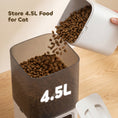 Load image into Gallery viewer, Automatic Cat Feeder w/ Stainless Steel Bowl, 4.5L WiFi Cat Food Dispenser with Timer Up to 10 Meals, Voice Recorder, Programmable Auto Pet Feeder with Portion Control, for Multi-Kittens