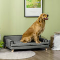 Load image into Gallery viewer, Dog Sofa with Legs Water-resistant Fabric, Pet Chair Bed for Large, Medium Dogs, Grey, 100 x 62 x 32 cm