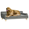 Load image into Gallery viewer, Dog Sofa with Legs Water-resistant Fabric, Pet Chair Bed for Large, Medium Dogs, Grey, 100 x 62 x 32 cm