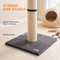 Load image into Gallery viewer, Cat Scratching Post, 80cm Tall Cat Scratch Post with Sisal Rope, Plush Base, Lightweight Claw Scratcher for Indoor Kittens, Dark Grey