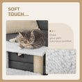 Load image into Gallery viewer, Pet Stair, Cat Tree with 3-step Climb Ladder, Scratching Posts, Platforms, Toy Ball, for Indoor Elderly Cats Kittens, White