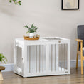Load image into Gallery viewer, Dog Crate Furniture, 31.5" Dog Kennel Furniture Side End Table with Double Doors, for Medium Dogs, White