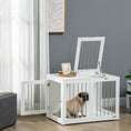 Load image into Gallery viewer, Dog Crate Furniture, 31.5" Dog Kennel Furniture Side End Table with Double Doors, for Medium Dogs, White