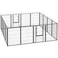 Load image into Gallery viewer, 16 Panels Dog Playpen, 27"W x 39.5"H Heavy Duty Pet Fence with Door & Strap for Indoor Outdoor Backyard Garden, Portable & Foldable Puppy Pet Pen for Large Dogs