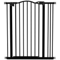 Load image into Gallery viewer, Pressure Fit Dog Stair Gate No Drilling Safety Gate Auto Close for Doorways, Hallways, 74-87cm Adjustable, 94cm Tall, Black