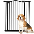 Load image into Gallery viewer, Pressure Fit Dog Stair Gate No Drilling Safety Gate Auto Close for Doorways, Hallways, 74-87cm Adjustable, 94cm Tall, Black