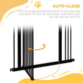 Load image into Gallery viewer, Pressure Fit Dog Stair Gate No Drilling Safety Gate Auto Close for Doorways, Hallways, 74-87cm Adjustable, 94cm Tall, Black