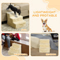 Load image into Gallery viewer, Dog Steps for Sofa, 3 Steps Dog Stairs, Pet Stairs, with Washable Plush Cover, for Small Breeds, Cats - Beige