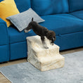 Load image into Gallery viewer, Dog Steps for Sofa, 3 Steps Dog Stairs, Pet Stairs, with Washable Plush Cover, for Small Breeds, Cats - Beige
