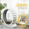 Load image into Gallery viewer, Cat Treadmill, Cat Exercise Wheel, 39.4 inch Kitten Running Wheel with Brake, Carpeted Runway for Exercise - White