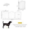 Load image into Gallery viewer, 24"H Foldable Dog Gate, 3 Panels Freestanding Pet Gate Barriers Indoor with Support Feet, Puppy Fence for Small Dogs, White