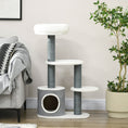 Load image into Gallery viewer, 39" Cat Tree for Indoor, Cat Tower with Scratching Posts, Condo, Top Perch, Platforms, Multi-level Kitten Activity Centre, White
