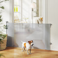 Load image into Gallery viewer, Retractable Stair Gate for Dogs, Extra Wide Dog Gate Extends Up to 140 cm Wide, 86.5 cm Tall, for Doorways, Stairways, Hallways, Indoor and Outdoor, Grey