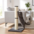 Load image into Gallery viewer, Cat Scratching Post, 80cm Tall Cat Scratch Post with Sisal Rope, Plush Base, Lightweight Claw Scratcher for Indoor Kittens, Dark Grey