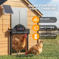 Load image into Gallery viewer, 2K HD AI Camera Automatic Chicken Coop Door, WiFi Solar Powered Auto Chicken Coop Door Opener with Timer & Light Sensor, APP Remote Control, 5200 mAh Battery, Anti-Pinch & Alarm Driver Function