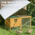 Charger l'image dans la visionneuse de la galerie, Metal Chicken Coop, Walk-in Large Chicken Run, Poultry Cage for 36-50 Hen, Duck, Rabbit with Water- and UV-Protection Cover, for Backyard, Garden, 39.4' x 9.8' x 6.4'