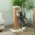 Load image into Gallery viewer, Cat Scratching Post for Indoor Cats, 81cm Cat Scratcher, Vertical Full Scratcher with Natural Jute Rope, Hanging Ball and Soft Plush, Beige
