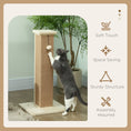 Load image into Gallery viewer, Cat Scratching Post for Indoor Cats, 81cm Cat Scratcher, Vertical Full Scratcher with Natural Jute Rope, Hanging Ball and Soft Plush, Beige
