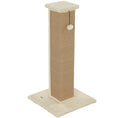 Load image into Gallery viewer, Cat Scratching Post for Indoor Cats, 81cm Cat Scratcher, Vertical Full Scratcher with Natural Jute Rope, Hanging Ball and Soft Plush, Beige
