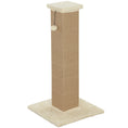 Load image into Gallery viewer, Cat Scratching Post for Indoor Cats, 81cm Cat Scratcher, Vertical Full Scratcher with Natural Jute Rope, Hanging Ball and Soft Plush, Beige
