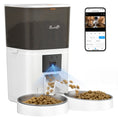Charger l'image dans la visionneuse de la galerie, Automatic Cat Feeder for 2 Cats with HD Camera, 2.4G & 5G WiFi, Smart APP Control 6L Pet Food Dispenser 1-10 Meals, Detachable Clean, 10s Meal Call Back, Dual Power Supply
