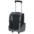 Load image into Gallery viewer, Pet Travel Backpack Bag Cat Puppy Dog Carrier w/ Trolley and Telescopic Handle Portable Stroller Wheel Luggage Bag (Grey)
