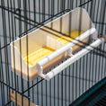 Load image into Gallery viewer, 55.1" 2 In 1 Bird Cage Aviary Parakeet House for finches, budgies with Wheels, Slide-out Trays, Wood Perch, Food Containers, Green
