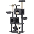 Load image into Gallery viewer, Cat Tree, 66 Inch Large Cat Tower with 2 Door Condos, 3 Big Hammocks, Plush Top Perch, Sisal Scratching Posts, Multi-level Kitty Tree for Indoor Kittens, Dark Grey

