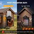Load image into Gallery viewer, 2K HD AI Camera Automatic Chicken Coop Door, WiFi Solar Powered Auto Chicken Coop Door Opener with Timer & Light Sensor, APP Remote Control, 5200 mAh Battery, Anti-Pinch & Alarm Driver Function
