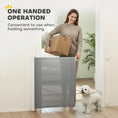 Load image into Gallery viewer, Retractable Stair Gate for Dogs, Pet Mesh Safety Gate, 82.5cm Tall, Extends up to 115cm for Doorways, Stairs, Hallways, Indoor Outdoor, Grey
