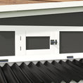 Load image into Gallery viewer, Wooden Chicken Coop for 6 Chickens, Rabbit Hutch with Large Run, Outdoor Poultry Cage Duck Coop Hen House with Nesting Box, Tray, Windows, Dark Grey
