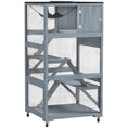 Load image into Gallery viewer, 66"H Catio on Brake Wheel, Indoor Outdoor Cat Enclosure Cage with Weatherproof Roof Hammock Multiple Platforms Resting Condo Ramps Lockable Doors, for 1-3 Cats, Grey
