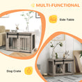 Load image into Gallery viewer, Dog Crate Furniture, Dog House Furniture Style for Medium Breeds, Pet Kennel with Removable Cushion for Indoor Use, 80 x 54 x 57cm, Brown
