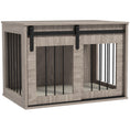 Load image into Gallery viewer, Dog Crate Furniture, Dog House Furniture Style for Medium Breeds, Pet Kennel with Removable Cushion for Indoor Use, 80 x 54 x 57cm, Brown
