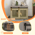 Load image into Gallery viewer, Dog Crate Furniture, Dog House Furniture Style for Medium Breeds, Pet Kennel with Removable Cushion for Indoor Use, 80 x 54 x 57cm, Brown
