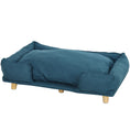 Load image into Gallery viewer, Elevated Comfort Blue Dog Sofa Bed with Thick Cushion for Large-Sized Dogs Dark Blue
