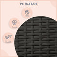 Load image into Gallery viewer, PawHut Wicker Dog House Outdoor with Canopy, Rattan Dog Bed with Water-resistant Cushion, Raised Dog Bed for Small, Medium Dogs up to 66 lbs, 19.75" in Length, Brown Wicker, White Cushion

