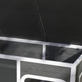 Load image into Gallery viewer, Outdoor Dog Kennel, Wooden Dog House with Asphalt Openable Top, Removable Floor, Clear Front Panel, Curtain, Windows, Dog Shelter for Small, Medium, Large Dogs, 103 x 77 x 83cm, Light Grey
